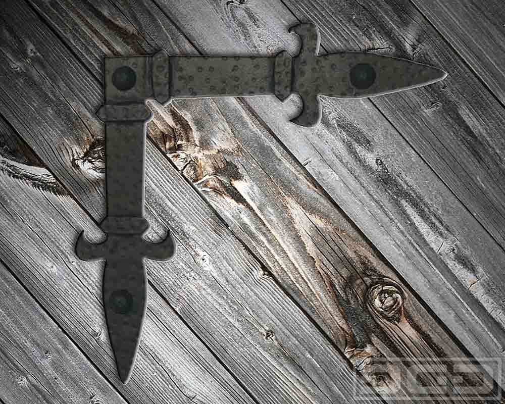 02  Iron-Forged & Hammered Corner Strap - Dynamic Garage Door